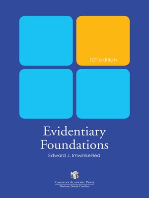 cover image of Evidentiary Foundations